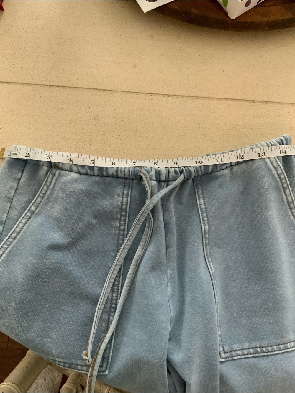 Vanilla Star Light Blue Washed Cargo Jogger Pants - Picture 7 of 8